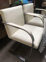 A set of four cantilever chairs- NO RESERVE