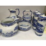 A collection of large Copland Spode ceramics jug a