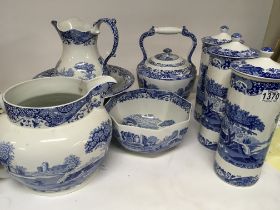 A collection of large Copland Spode ceramics jug a