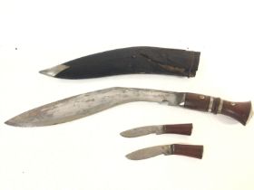 A vintage India Kukri. 43cm total length. Postage