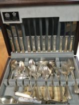 An Arthur Price cutlery set and a quantity of boxe