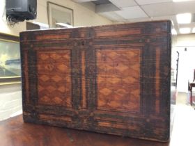 An inlaid style box, dimension sizes 30x40x26cm. P