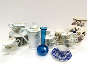 A collection of ceramics including a Noritake tea