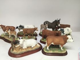 A collection of Boarder Fine Art Ornaments models