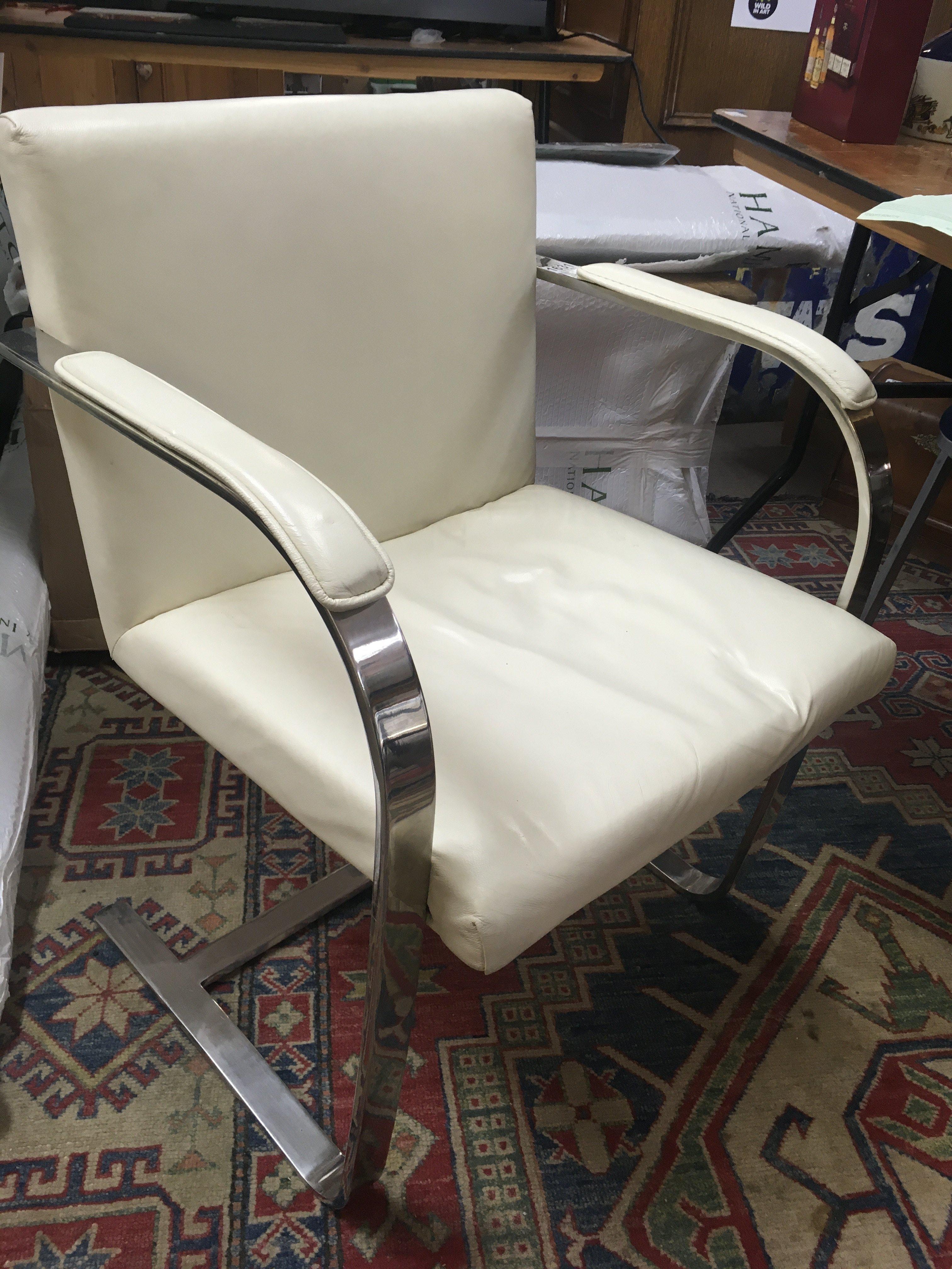 A set of four cantilever chairs- NO RESERVE - Image 2 of 3