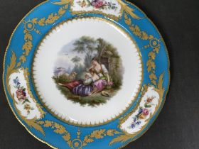 A Minton cabinet plate in the severs style the cen