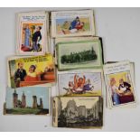 A collection of mainly early 20thC postcards including London, Sudbrook, Weston Super Mare, Donald