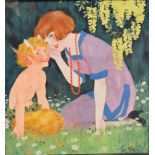 Tom Purvis (railway and other poster artist 1888-1959) original gouache Pan magazine cover or