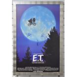 Autographed E.T the Extra Terrestrial film or movie poster, signed by Stephen Spielberg, Henry