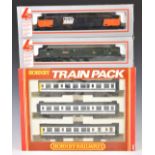 Hornby 00 gauge model railway class 110 DMU together with two boxed Lima class 37 diesel