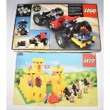 Two Lego model construction sets Castle Building Set, 375, 1978 and Lego Technic Car Chassis,