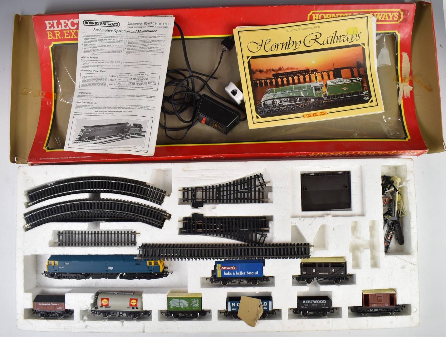 Hornby 00 gauge model railway BR Express Freight train set, R.693, in original box