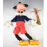 Mickey Mouse large scale shop display marionette puppet, 73cm tall.