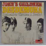 John's Children - Desdemona (59104). Record appears Ex with picture cover (name on one side)