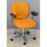 Herman Miller retro or mid century office or captain's swivel chair