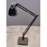 Anglepoise model 1208 lamp c1930s, designed by George Carwardine, maximum height 100cm