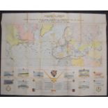 Churchill map 'Dunkirk to Berlin, June 1940-July 1945, Journeys Undertaken by the Rt Honourable