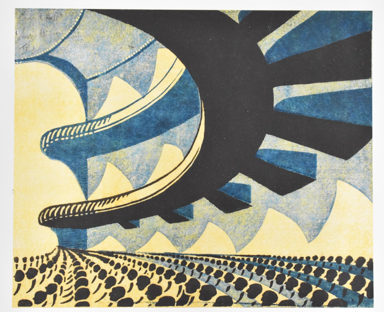 Sybil Andrews (1898-1992) limited edition (58/850) print  Concert Hall (1929), with Bookroom Art