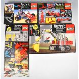 Four Lego Technic sets comprising 8851 Excavator, 8841 Dune Buggy, 8030 Universal Set and 8700 Power