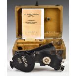 Royal Canadian Airforce Link A-12 bubble sextant, in original case, length of case 32.5cm