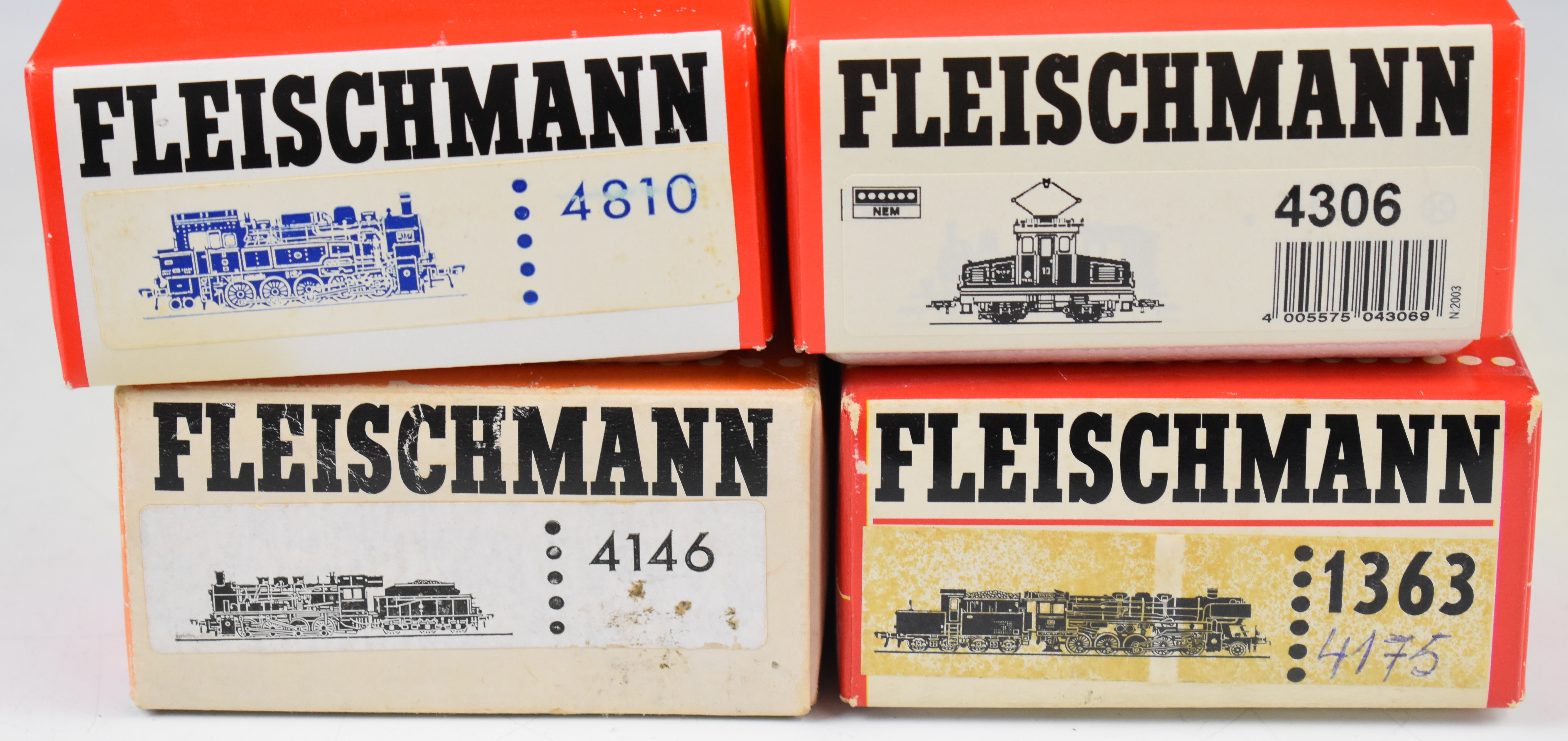 Four Fleischmann HO or 00 gauge model railway locomotives comprising 1363 tender locomotive, 4146 - Image 6 of 6