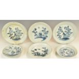 Chinese 19thC porcelain from the Tek Sing shipwreck comprising six pedestal dishes similarly