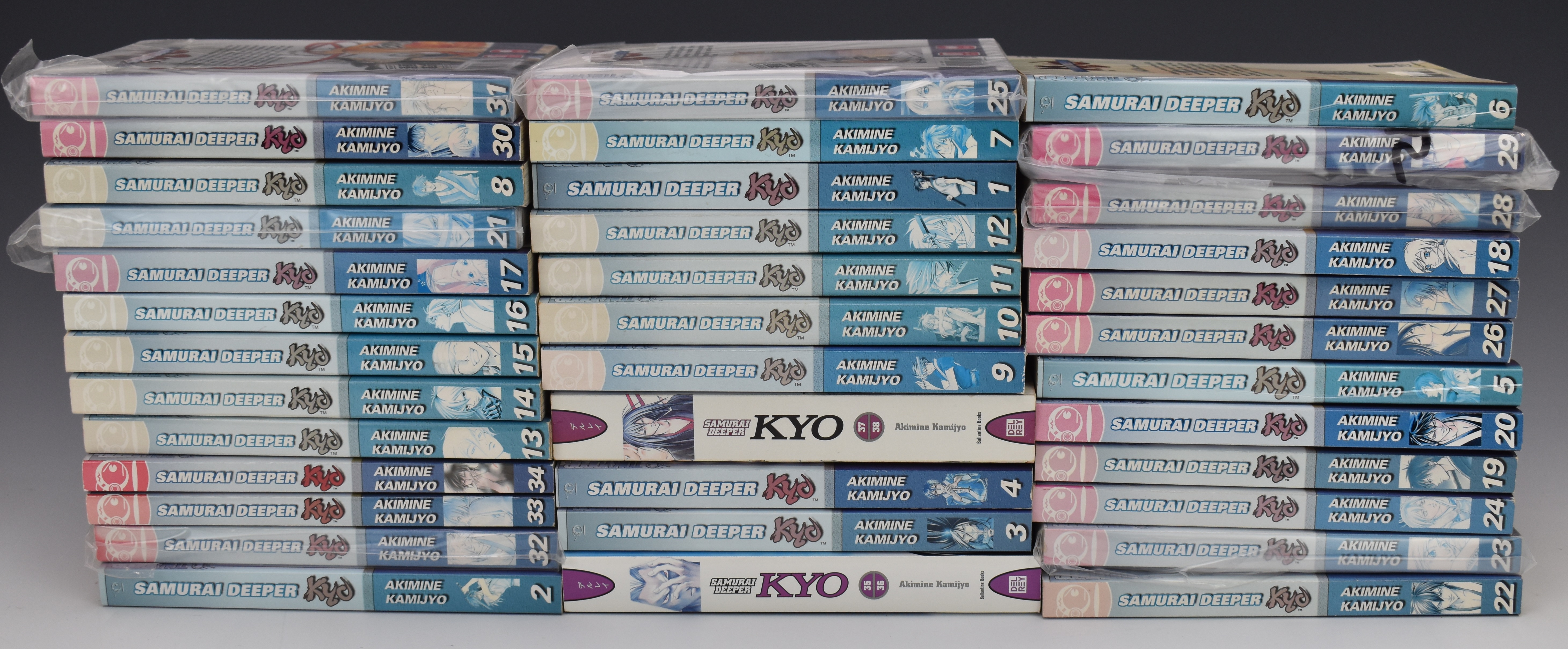Samurai Deeper Kyo Manga comic book volumes 1-38 by Akimine Kamijyo published by Del Rey.