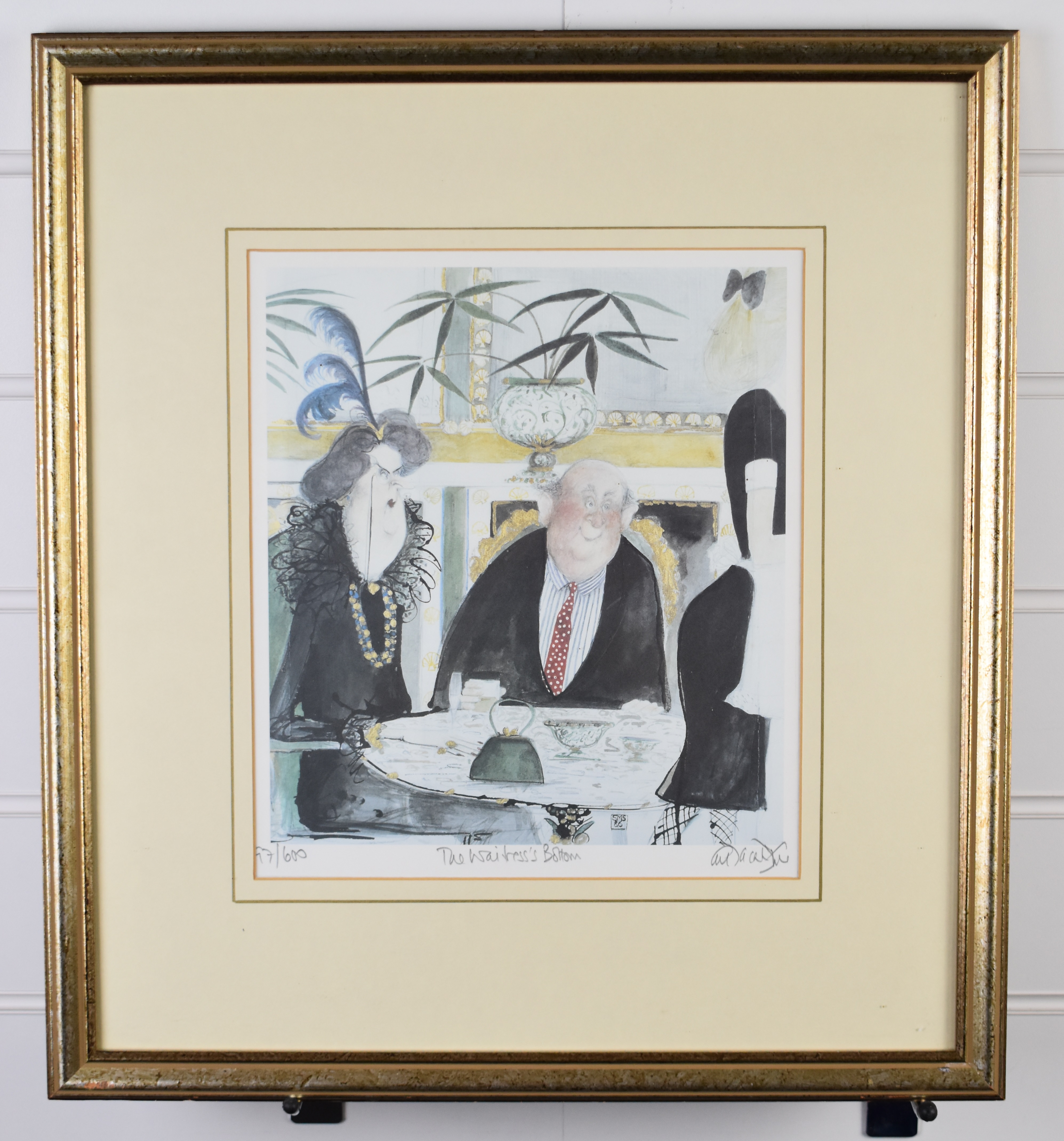 Sue McCartney Snape (born 1957) signed limited edition (97/600), print 'The Waitress's Bottom', 28 x - Image 2 of 7