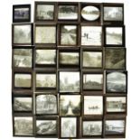 Approximately fifty magic lantern slides including Newton & Co. examples depicting a mission and