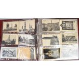 Album of approximately 120 postcards including Chinese or Japanese, Continental including Dresden,