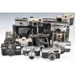 Collectable cameras to include Olympus Trip 35, Kodak folding example, Halina 35X, Ensign Ful-Vue,