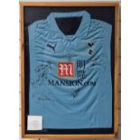 Tottenham Hotspur football shirt signed by six players including Pat Jennings, John Pratt, Ralf