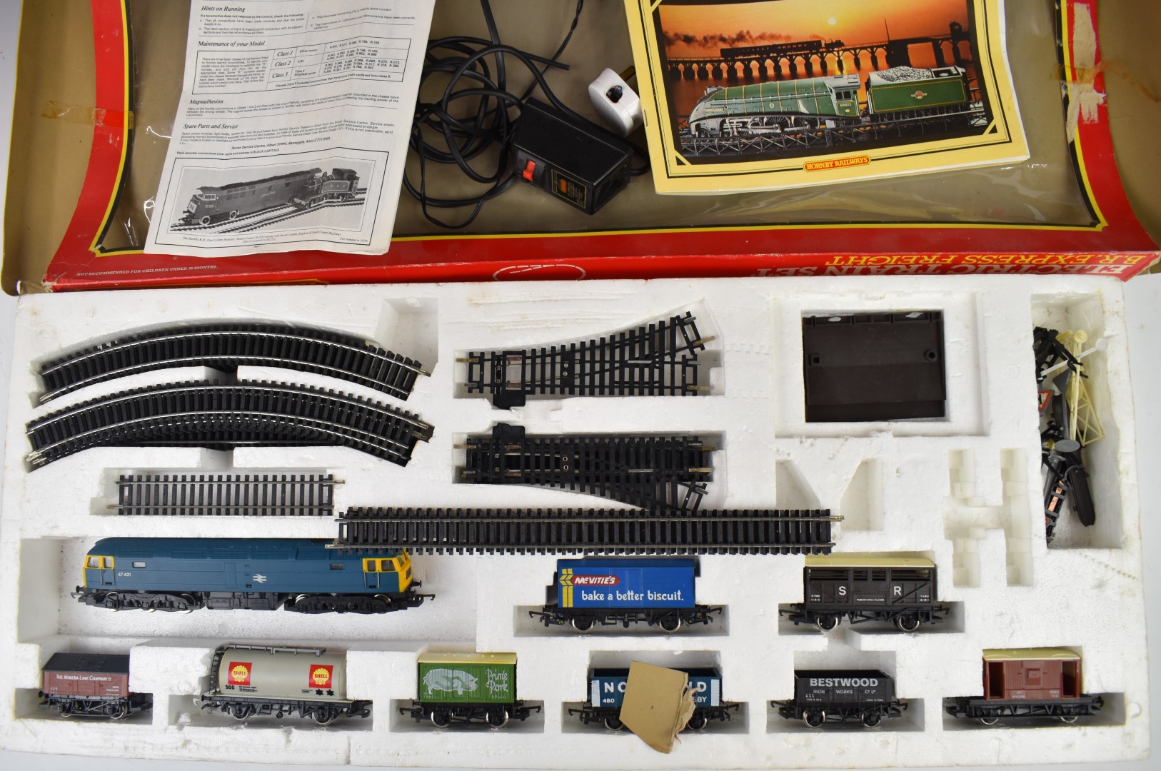 Hornby 00 gauge model railway BR Express Freight train set, R.693, in original box - Image 2 of 7