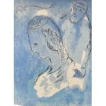 Marc Chagall (1887-1985) signed limited edition (25/30) lithograph figures with further figure