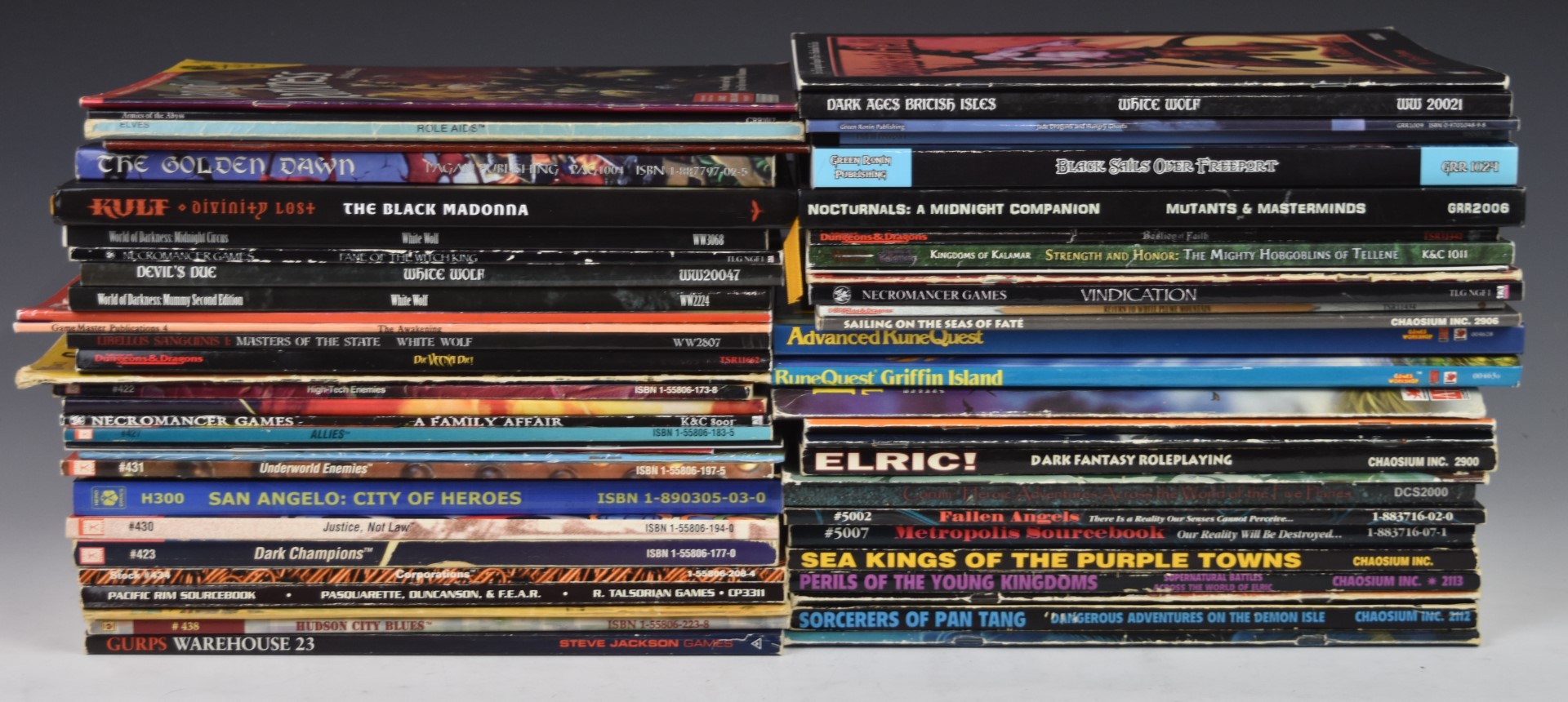 Over sixty Role Playing Game rule books and supplements by various publishers to include Dungeons