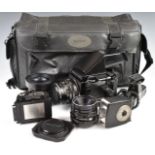 Mamiya RB67 Professional S medium format camera outfit with 50mm 1:4.5, 90mm 1:3.8 and 127mm 3.8