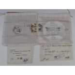 Two China PRC linen mail items to Hamburg, Germany