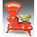 British Weighers and Slicers Ltd, Sheffield shop counter scales, with double sided scale, height