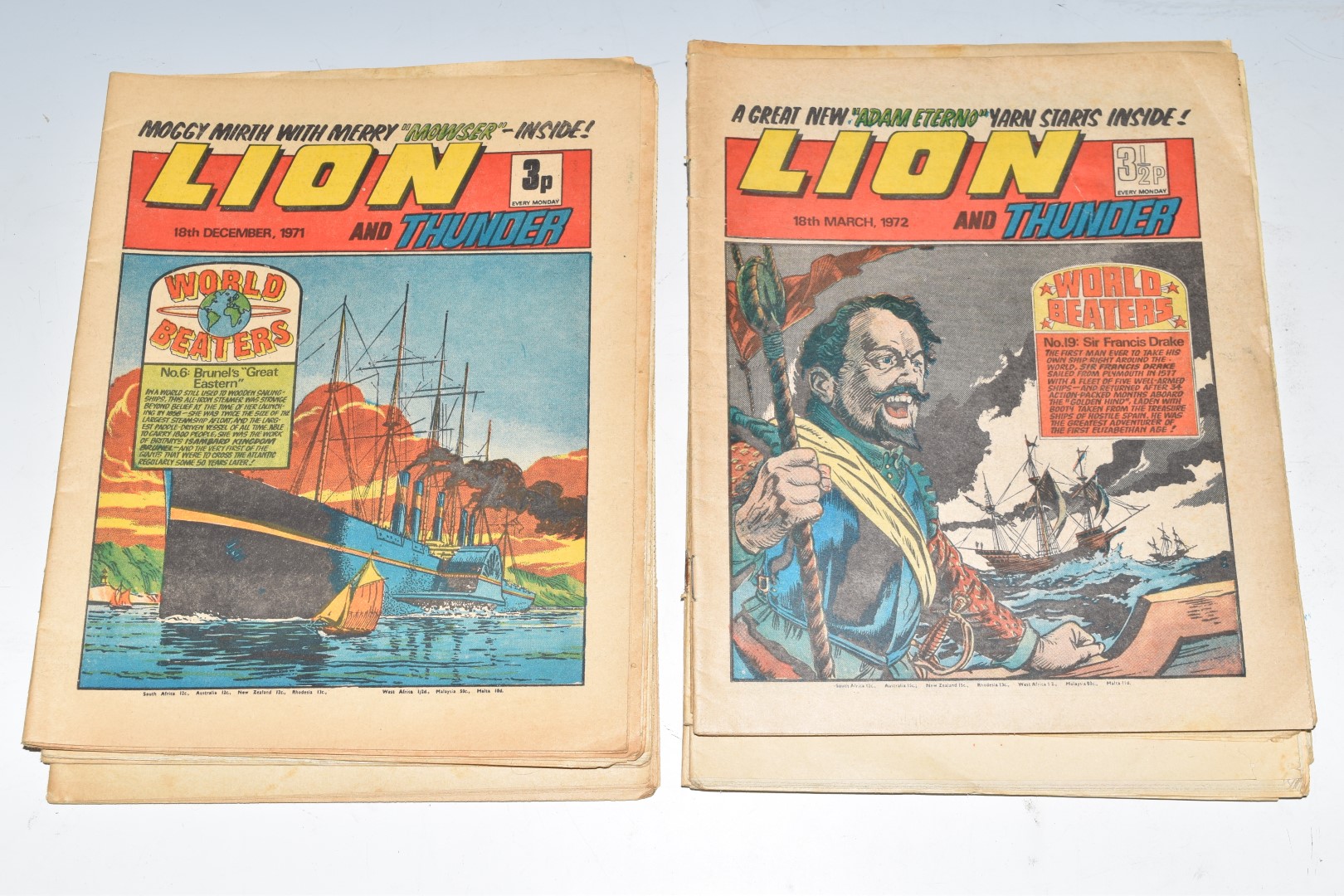 Sixty two mainly 70's adventure and humour comics including Victor, Lion, Warlord and Buster. - Image 2 of 4