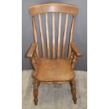 Windsor high back armchair