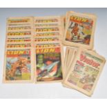Sixty two mainly 70's adventure and humour comics including Victor, Lion, Warlord and Buster.