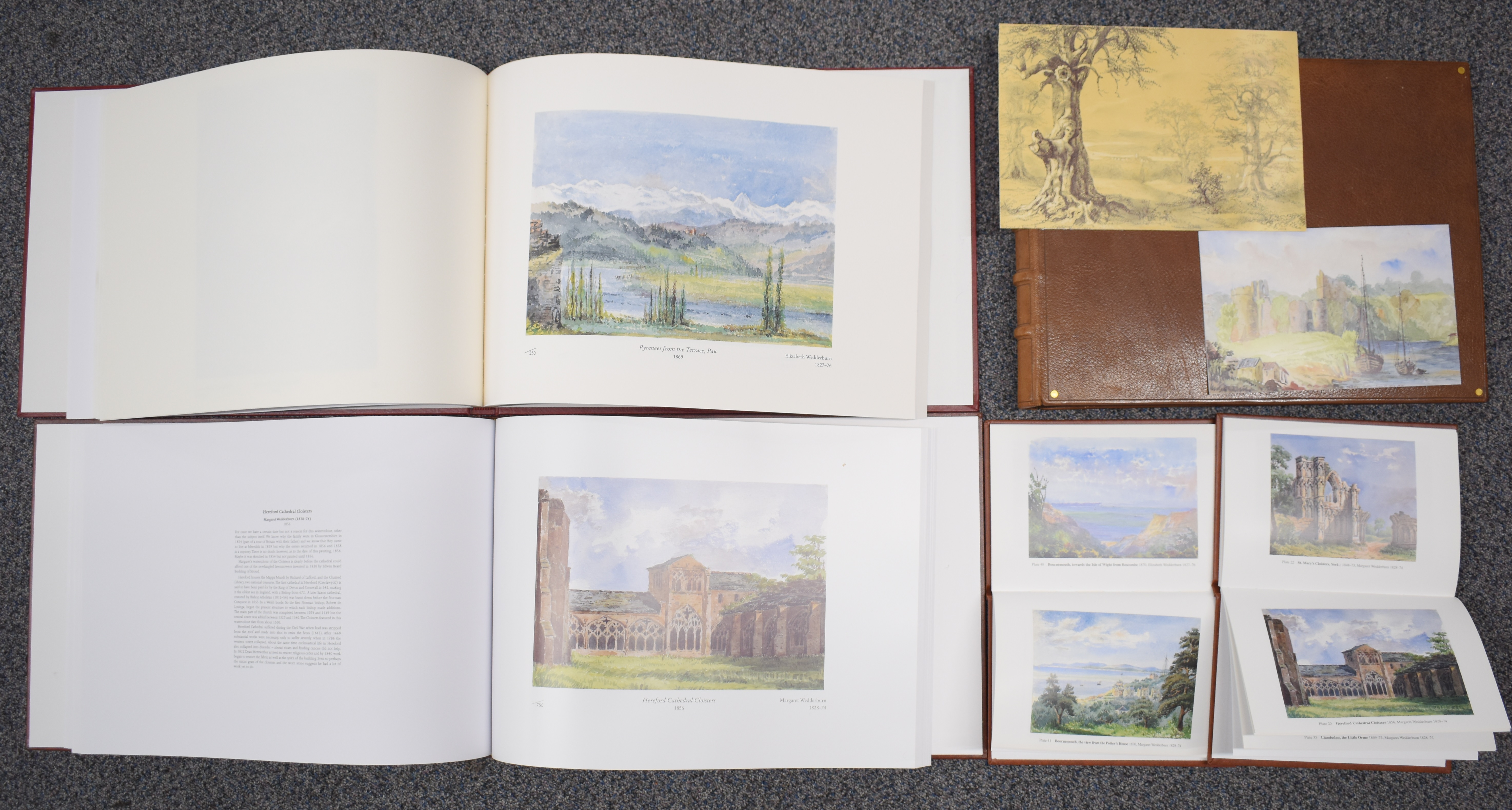 Two Wedderburn Art Collection volumes 1 and 2 (British and Continental) books with with two