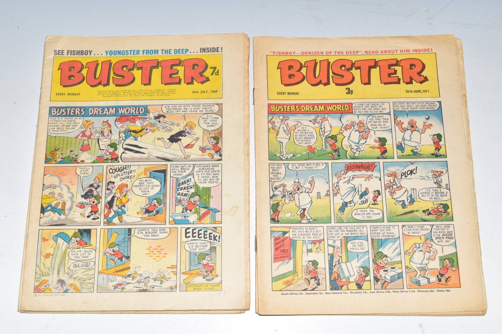 Sixty two mainly 70's adventure and humour comics including Victor, Lion, Warlord and Buster. - Image 4 of 4