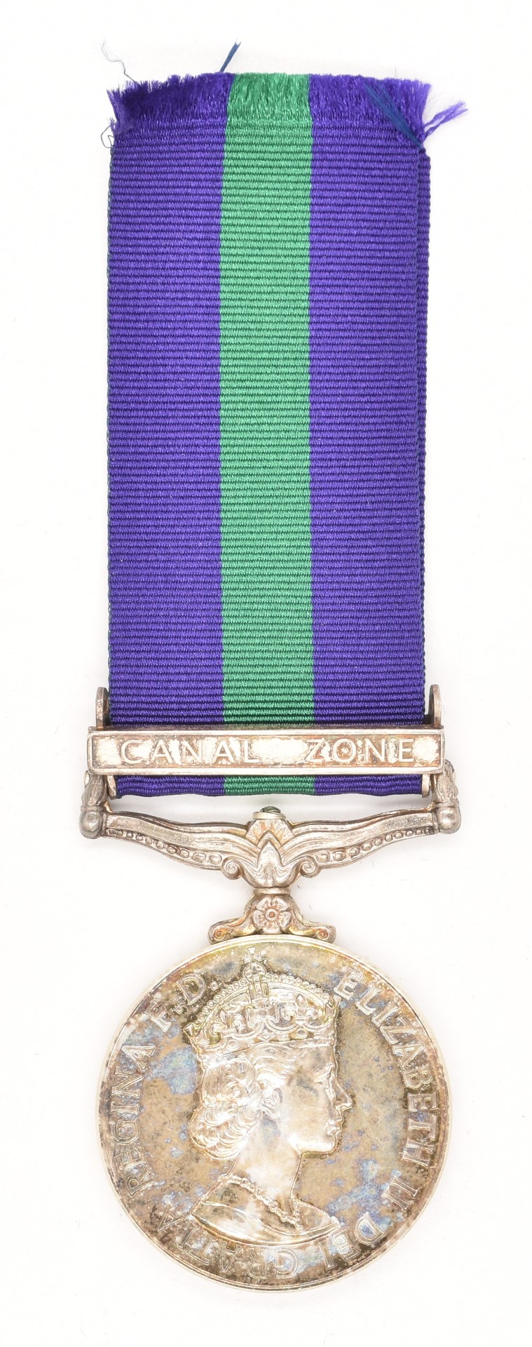 British Army General Service Medal with clasp for Canal Zone named to 2258587 Pte R Fineman, Royal