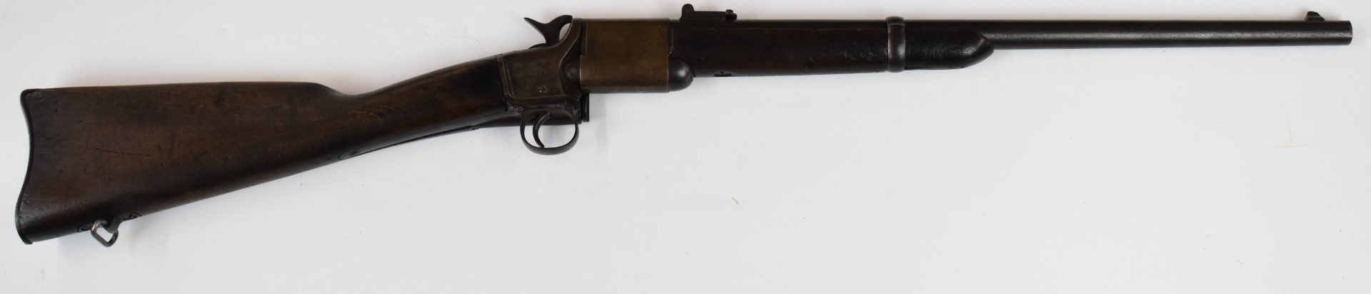 Meriden Manufacturing Co for Charles Parker of Triplett & Scott .50 twist-action repeating carbine - Image 2 of 7