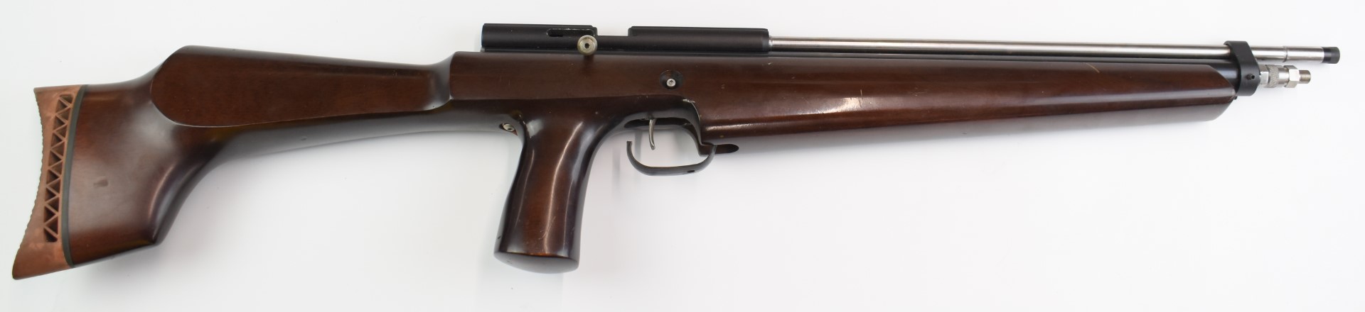 AGS-PCR1 .22 PCP bolt-action air rifle with pistol grip and adjustable trigger, serial number 00911. - Image 2 of 9