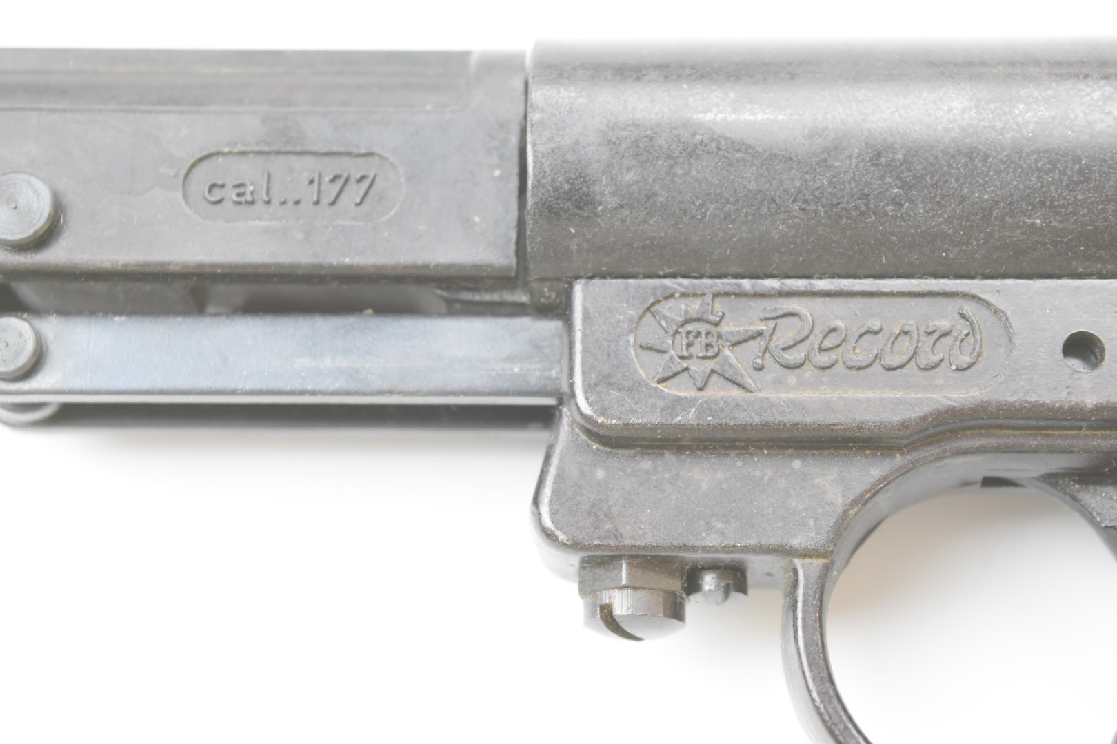 Record Luftpistole Model 1 .177 air pistol with shaped and chequered grip, in original box. - Image 11 of 12