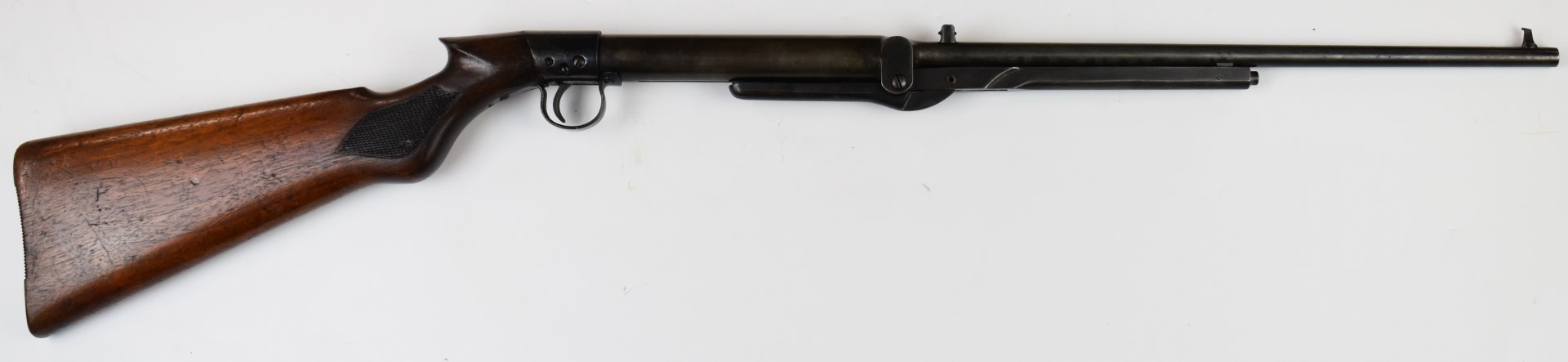 BSA Standard No 1 Light or Ladies .177 under-lever air rifle with chequered semi-pistol grip and - Image 2 of 8