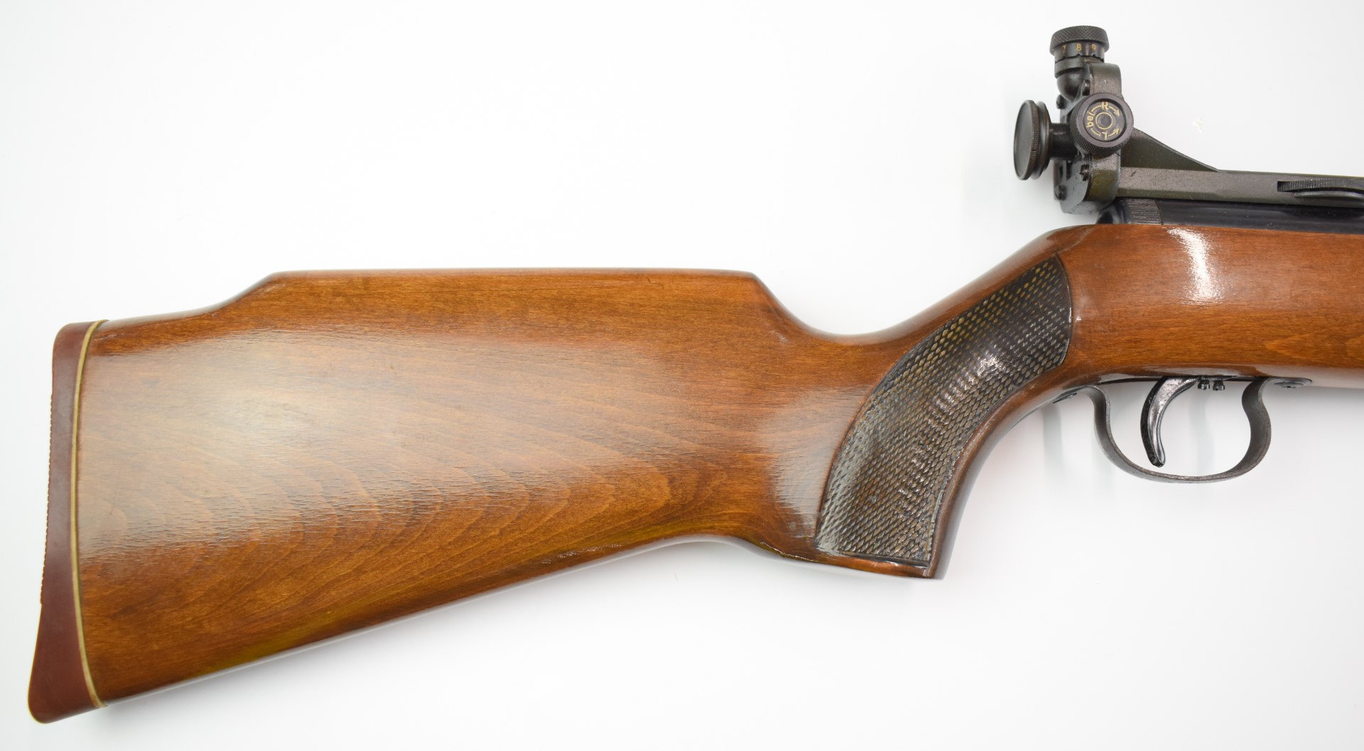 Original Model 50 .22 under-lever air rifle with chequered semi-pistol grip, adjustable trigger, - Image 3 of 10