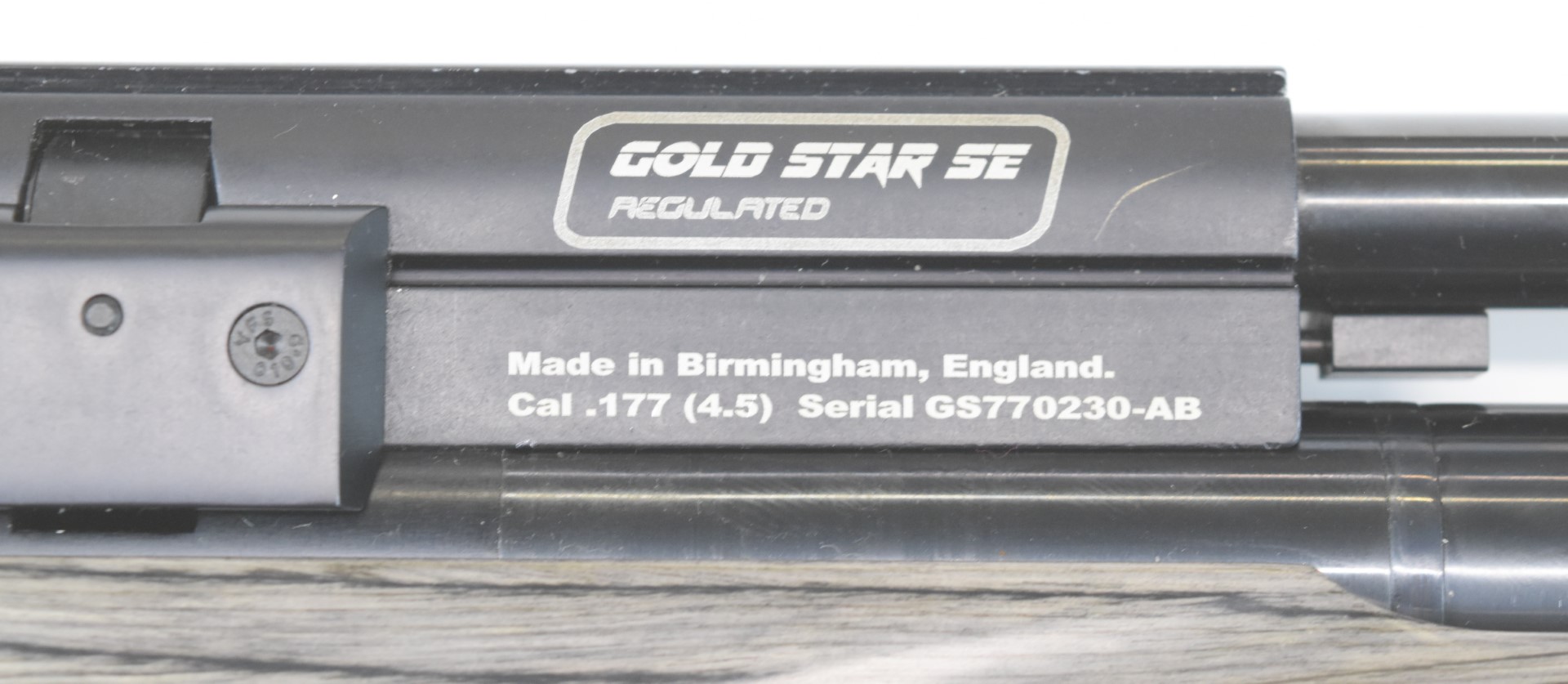 BSA Gold Star SE Regulated .177 PCP air rifle with show wood stock, semi-pistol grip, adjustable - Image 10 of 20